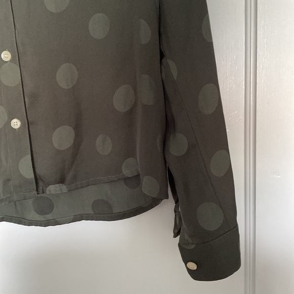 Madewell Olive Dotted Button Down - Picture 4 of 7